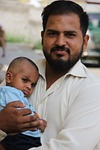 father and child, family, portrait, child, man, love, humanity, pakistani people, pakistani family